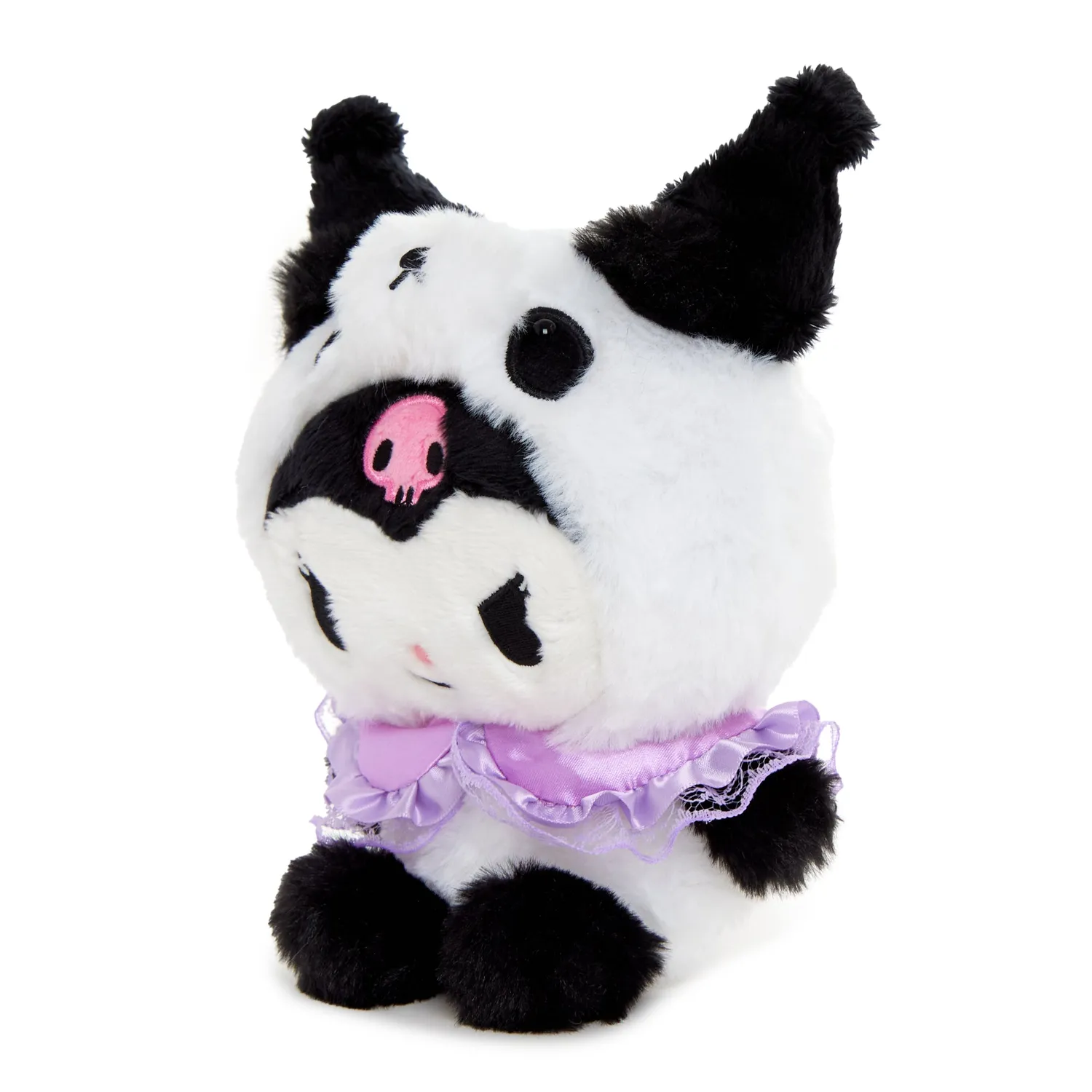 Hello Kitty Kuromi 6" Panda Bean-bamse med broderte detaljer