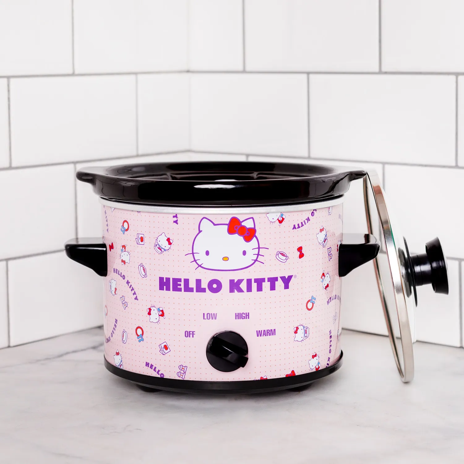 Hello Kitty 2-Quart Slow Cooker saktekoker 2 quart avtakbar steingodsgryte