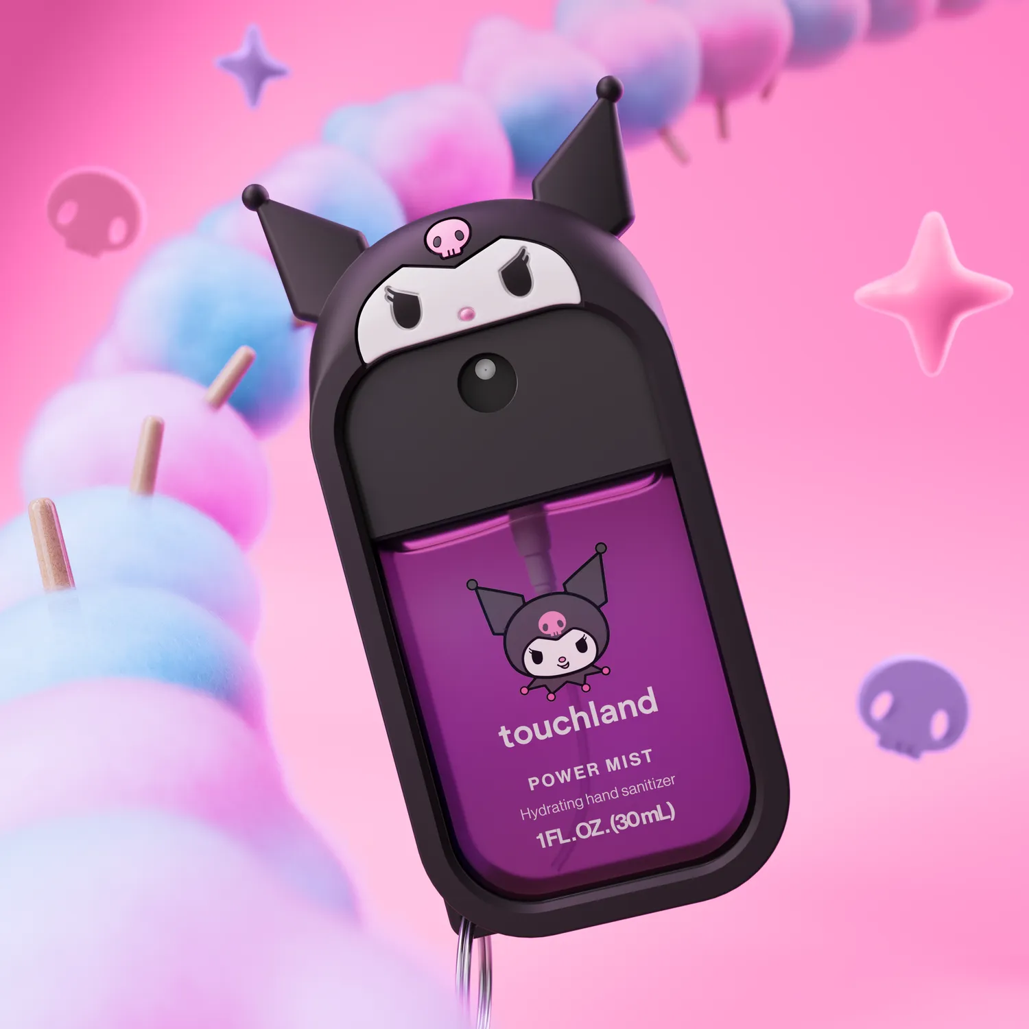 Kuromi x Touchland Power Mist hånddesinfeksjon Cotton Candy 30 ml