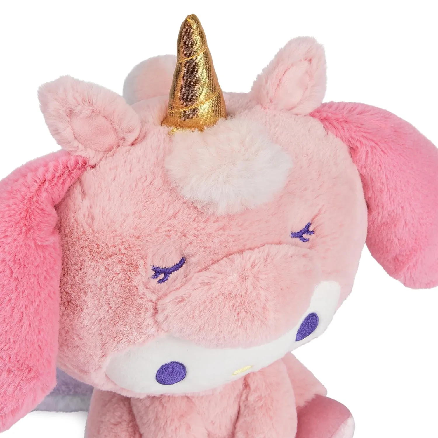 Hello Kitty My Melody x GUND 10" Unicorn kosedyr rosa