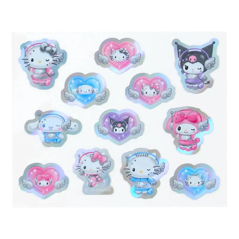Sanrio Tokimeki Planet klistremerker 24 stk holografiske