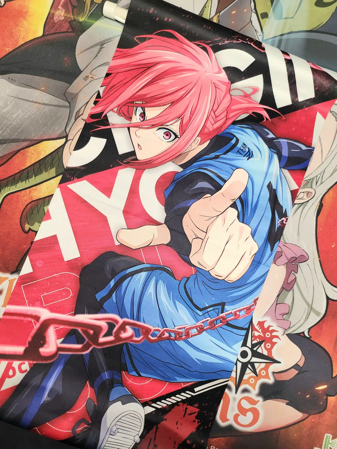 Anitaku Blue Lock Mini veggscroll Isagi Yoichi 25 × 70 cm stoff