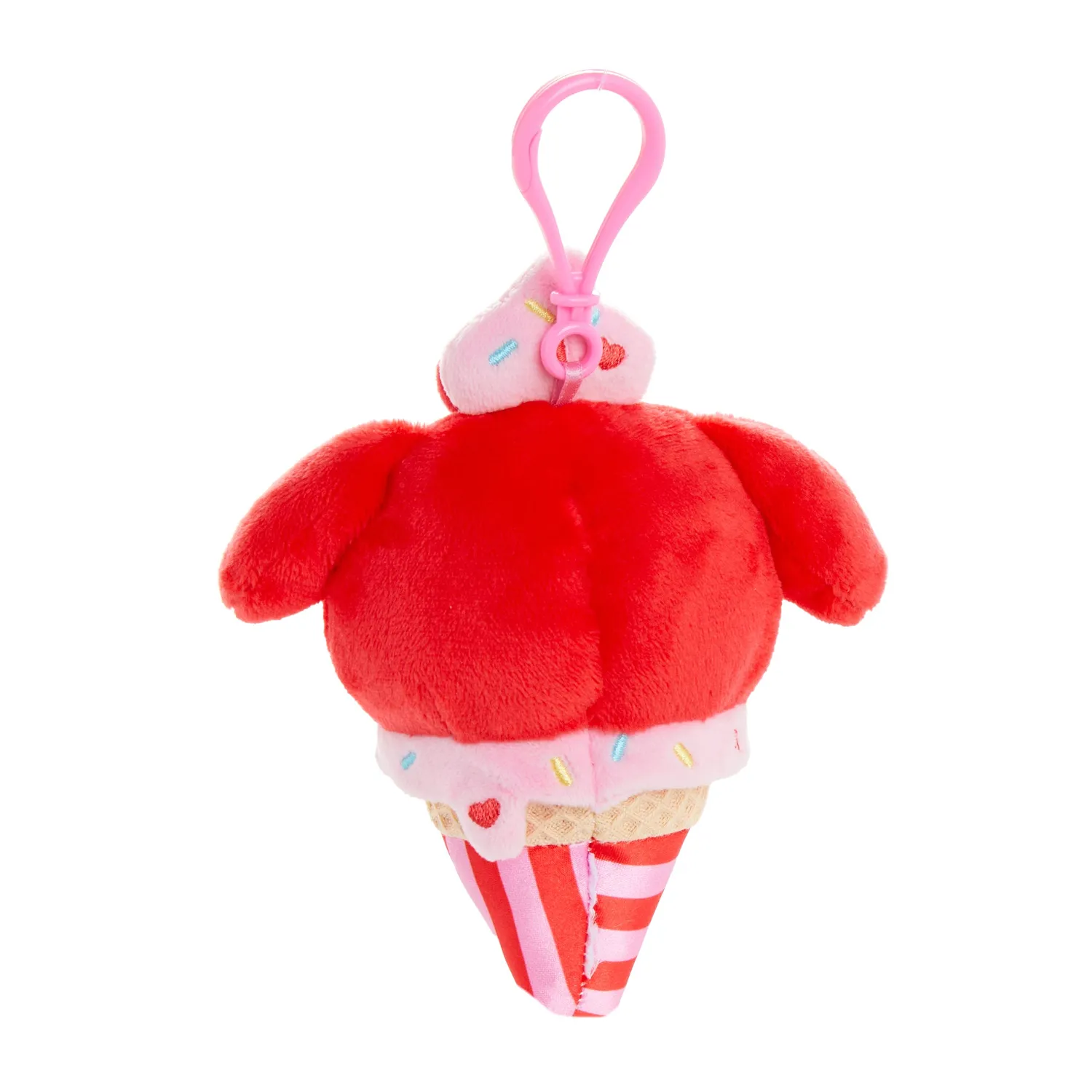 Hello Kitty My Melody Plush Mascot Clip kosedyrklips iskrem