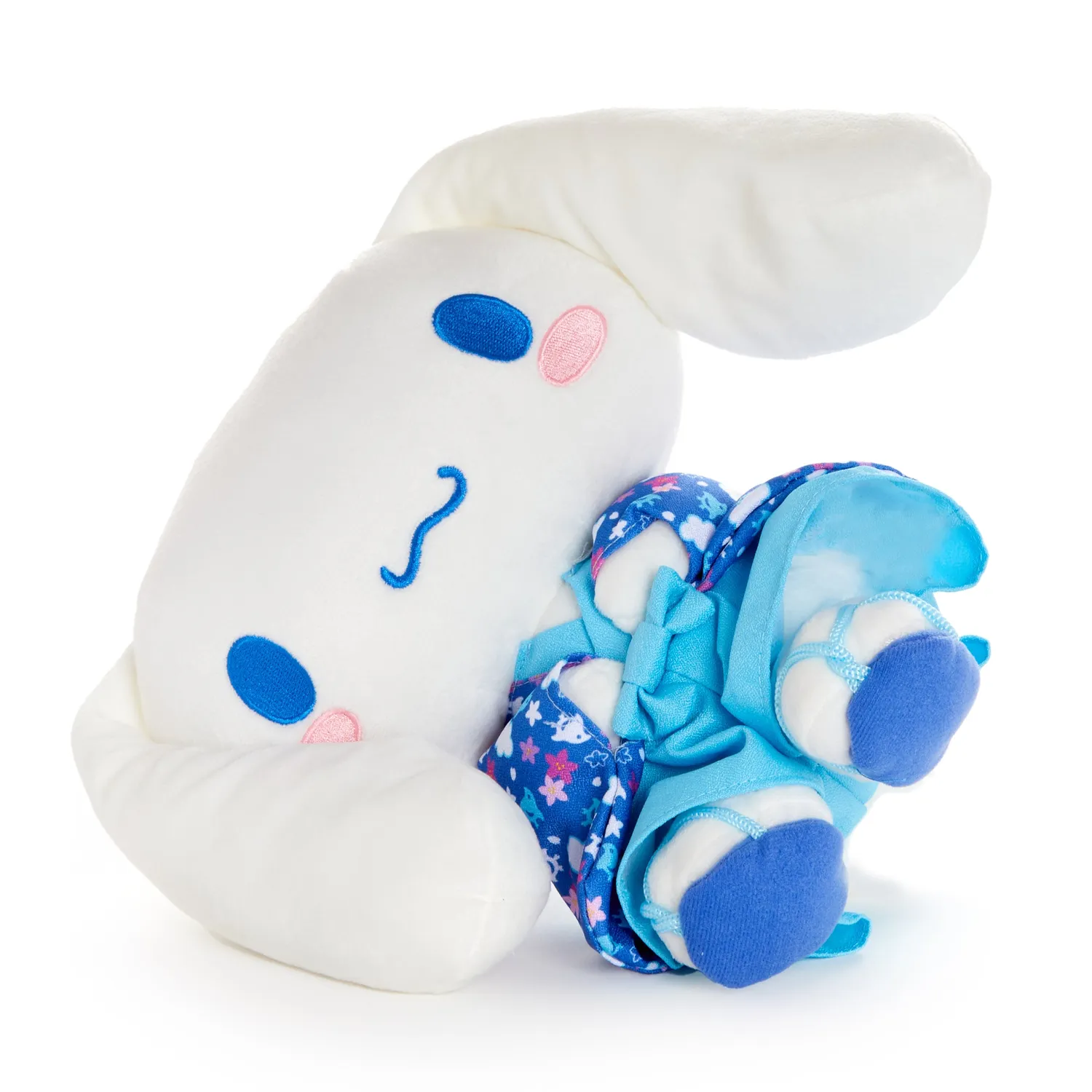 Hello Kitty Cinnamoroll 9" sittende kosedyr blå kimono