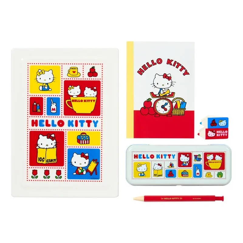 Hello Kitty Sanrio Forever skrivesett 5 deler med pennal