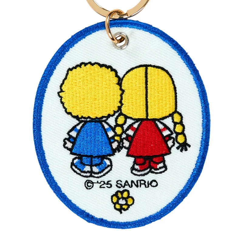 Hello Kitty Sanrio Character Award Patty & Jimmy Mascot Badge Keychain nøkkelring