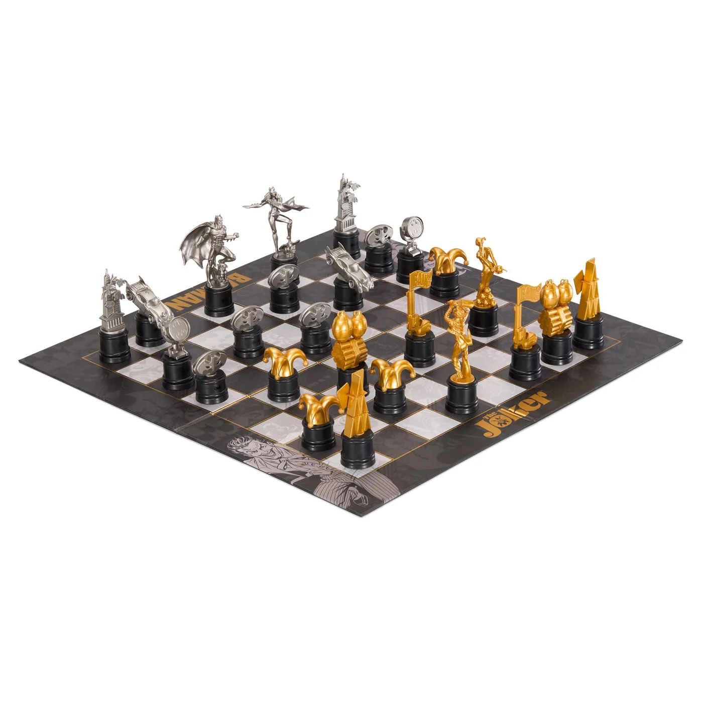 Batman vs The Joker sjakksett – 32 figurer, sammenleggbart brett