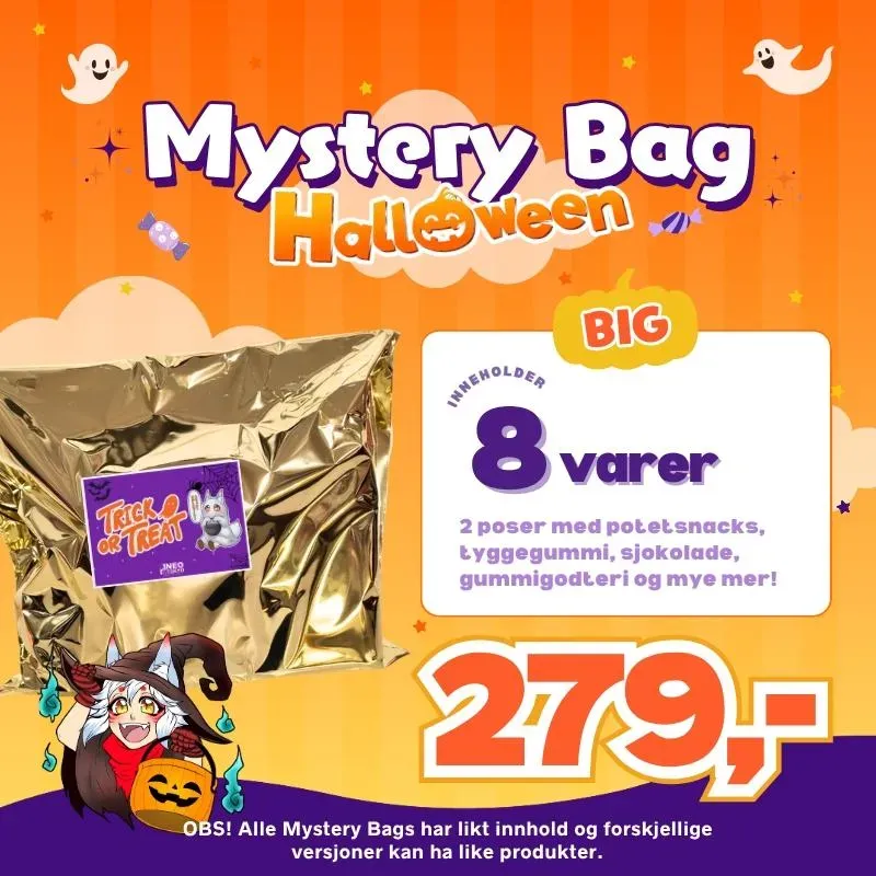 Neo Tokyo Mystery Bag Halloween BIG godteripose – japansk godteri