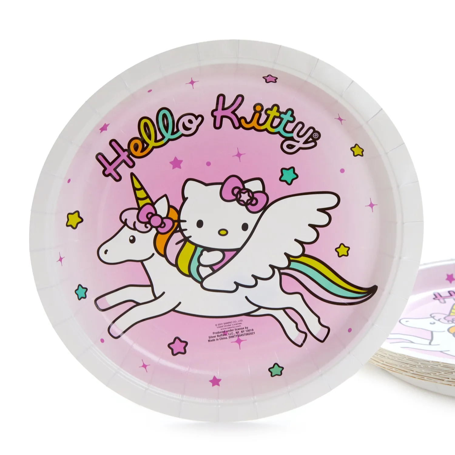 Hello Kitty Unicorn Rainbow festsett 60 deler – engangsservise