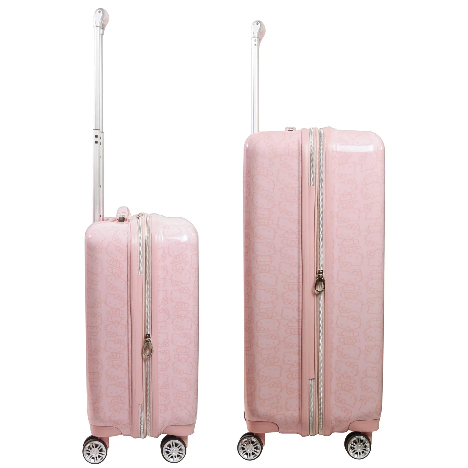 Hello Kitty FUL Pose 2-Pc Hardshell Luggage koffertsett rosa 2 deler utvidbart