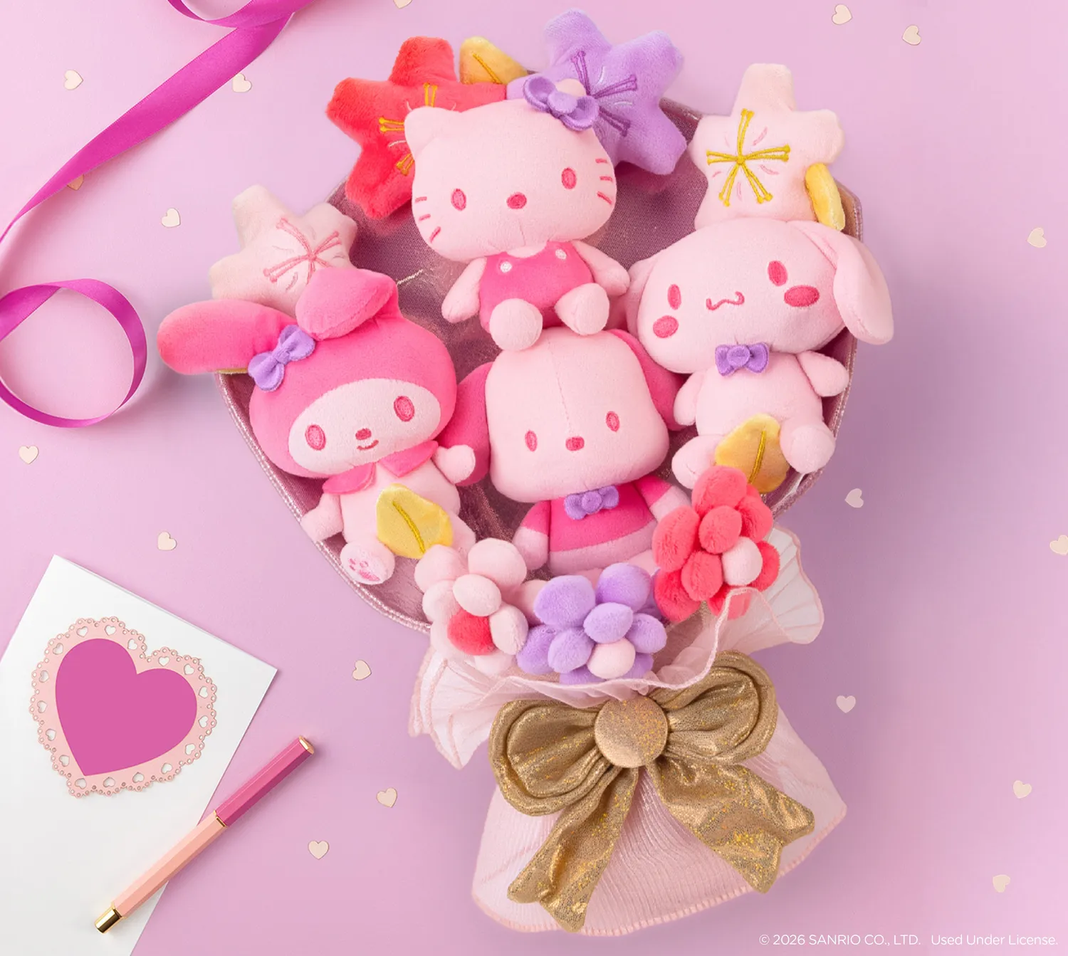 Hello Kitty and Friends Spring Plush Bouquet bamsebukett 14 tommer