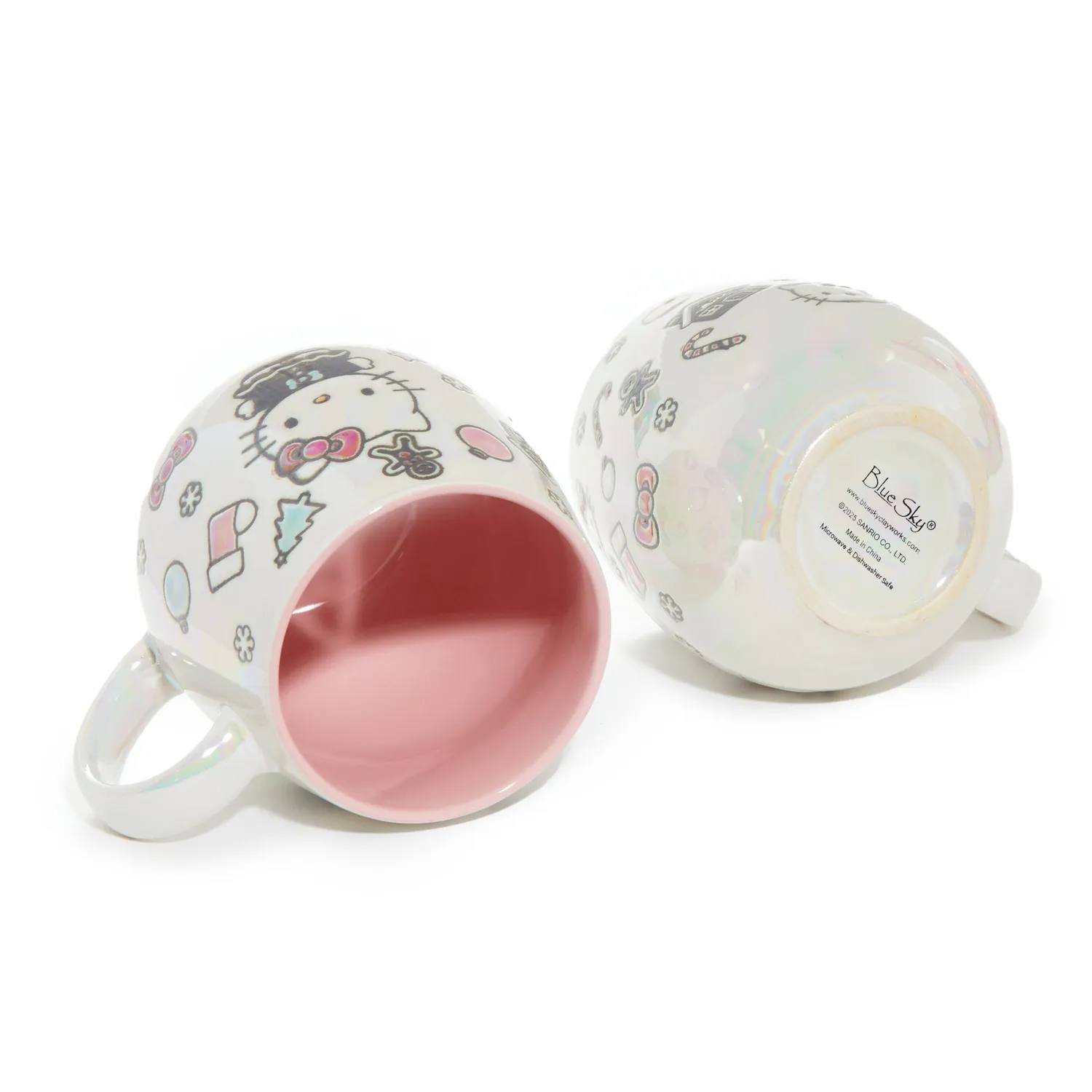 Hello Kitty Holiday Cheer Ceramic Mug Gift Set krus 2 stk håndmalt