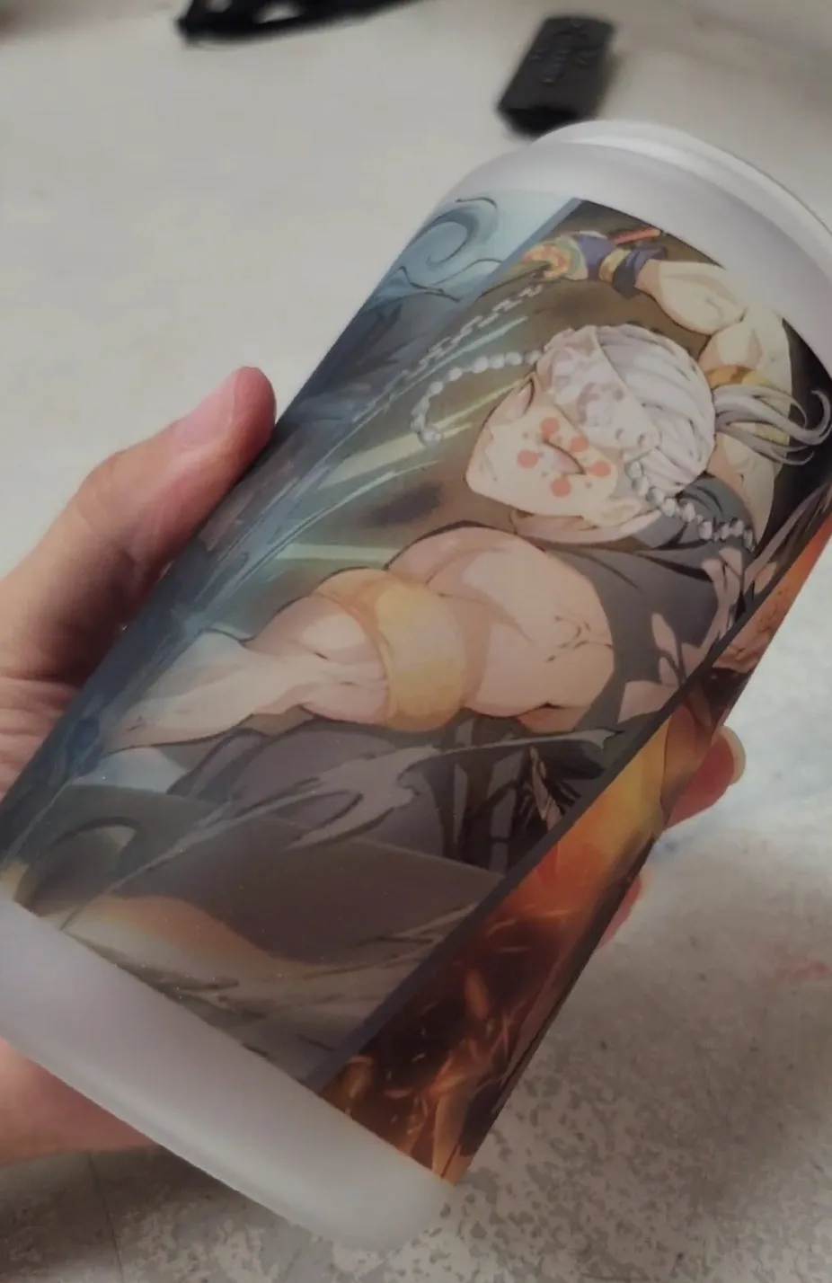 Anitaku Oni Slayer 16 oz tumbler frostet glass
