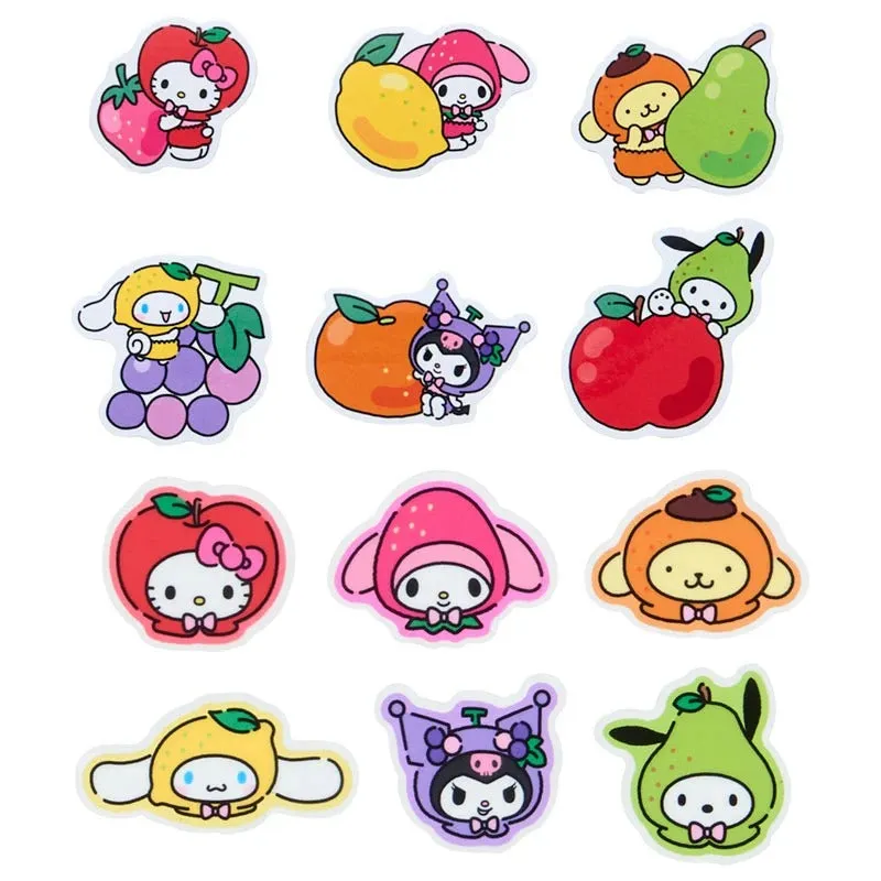 Hello Kitty Fruits Series Sanrio Characters 35 klistremerker frukt