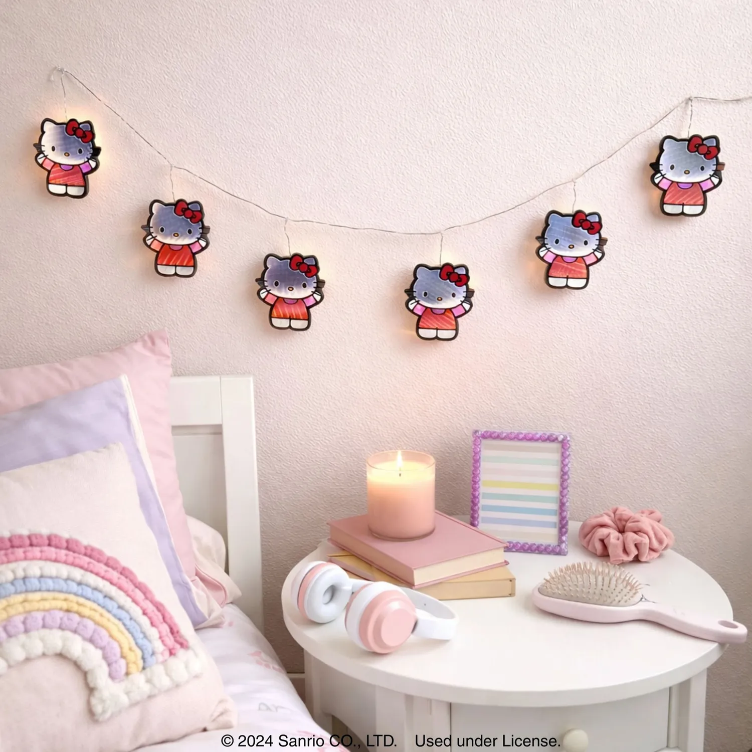 Hello Kitty 6ft Decorative Garland Ekkolight Infinity Light lyslenke