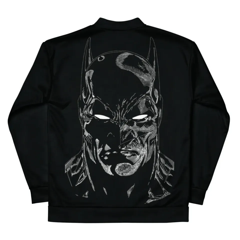 Batman Monochrome Knight bomberjakke hvit polyester
