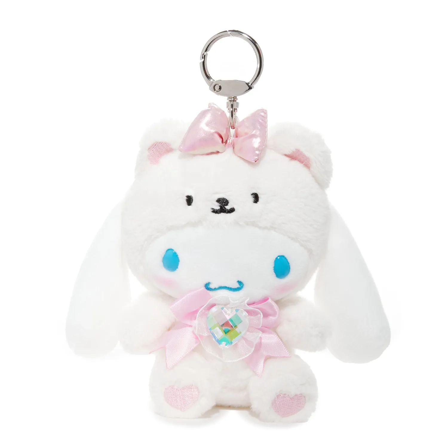 Hello Kitty Cinnamoroll Birthstone Mascot Keychain Jun-Pearl nøkkelring plysj