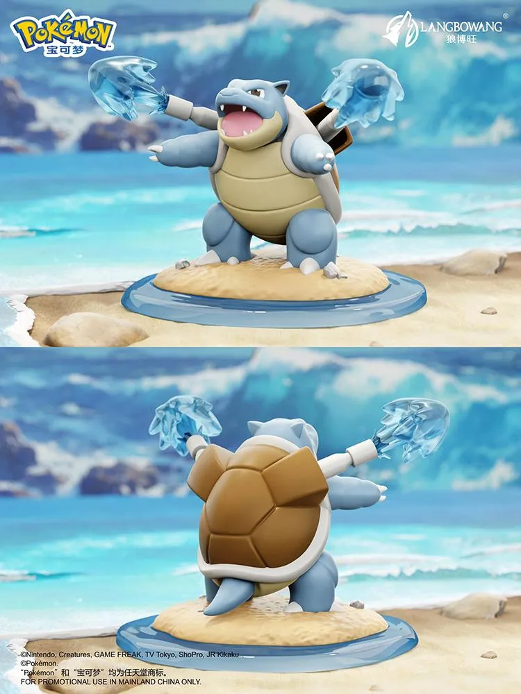 Neo Tokyo Battle Moment Diorama Series Blastoise Battle Moment figur 8,3 cm PVC