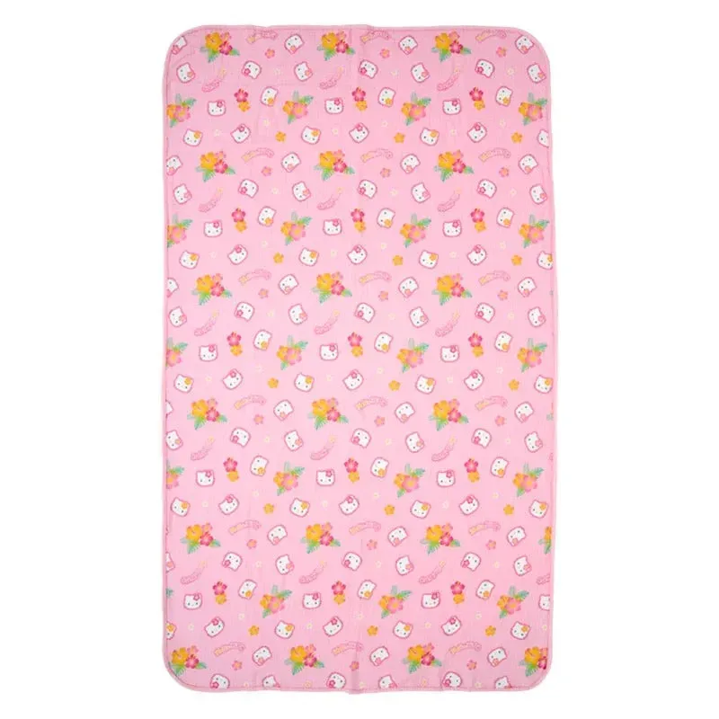 Hello Kitty Hibiscus Kitty gauzepledd 37 x 62 tommer bomull