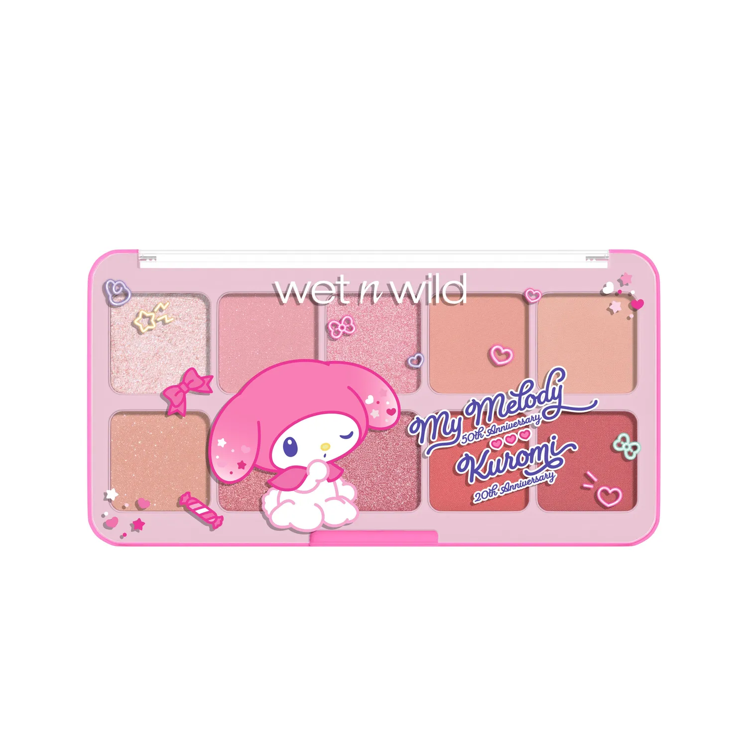 Wet n Wild My Melody & Kuromi Eye & Face Palette My Melody 10 farger