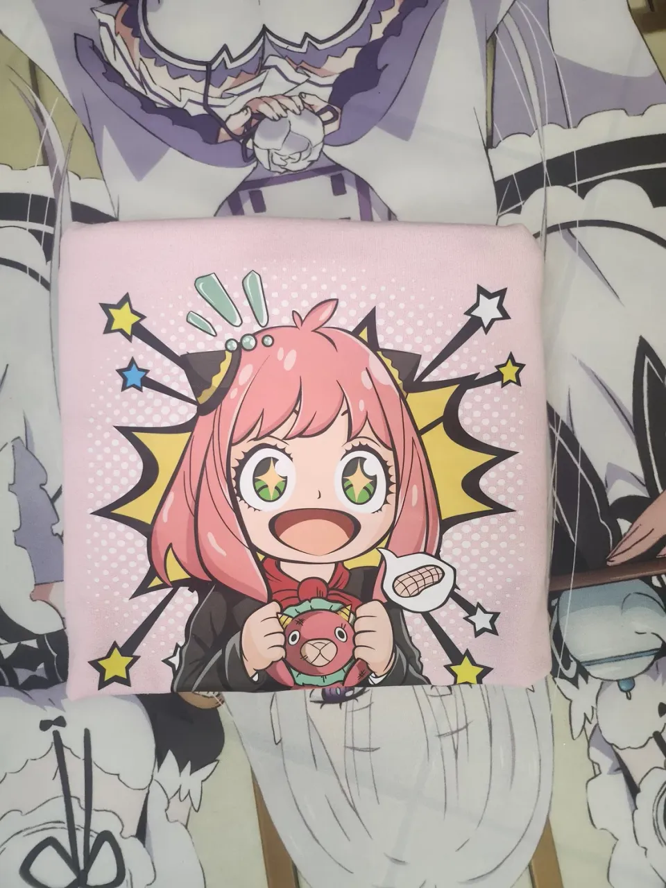 Anitaku Kawaii Telepath Crewneck-genser S–XL med Anya-trykk