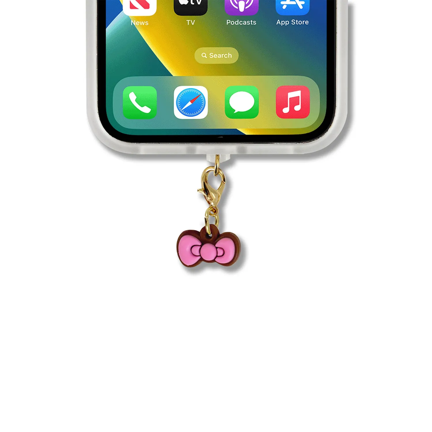Hello Kitty x Sonix Pink Bows Charging Port 3-Pc Charms ladeportpynt 3-pakning