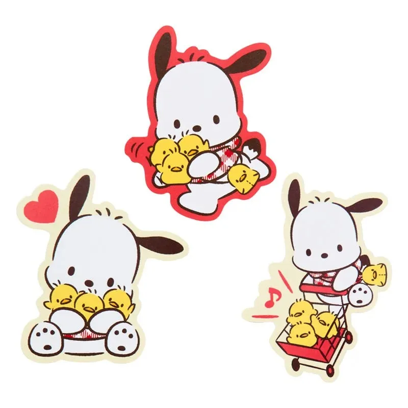 Hello Kitty Pochacco I Love Pi-Chans klistremerker 25 stk