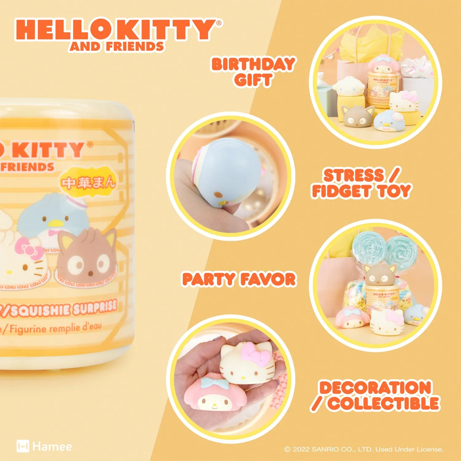 Hello Kitty and Friends Steamed Bun Capsule Squishies (Series 3) squishy 1 stk tilfeldig