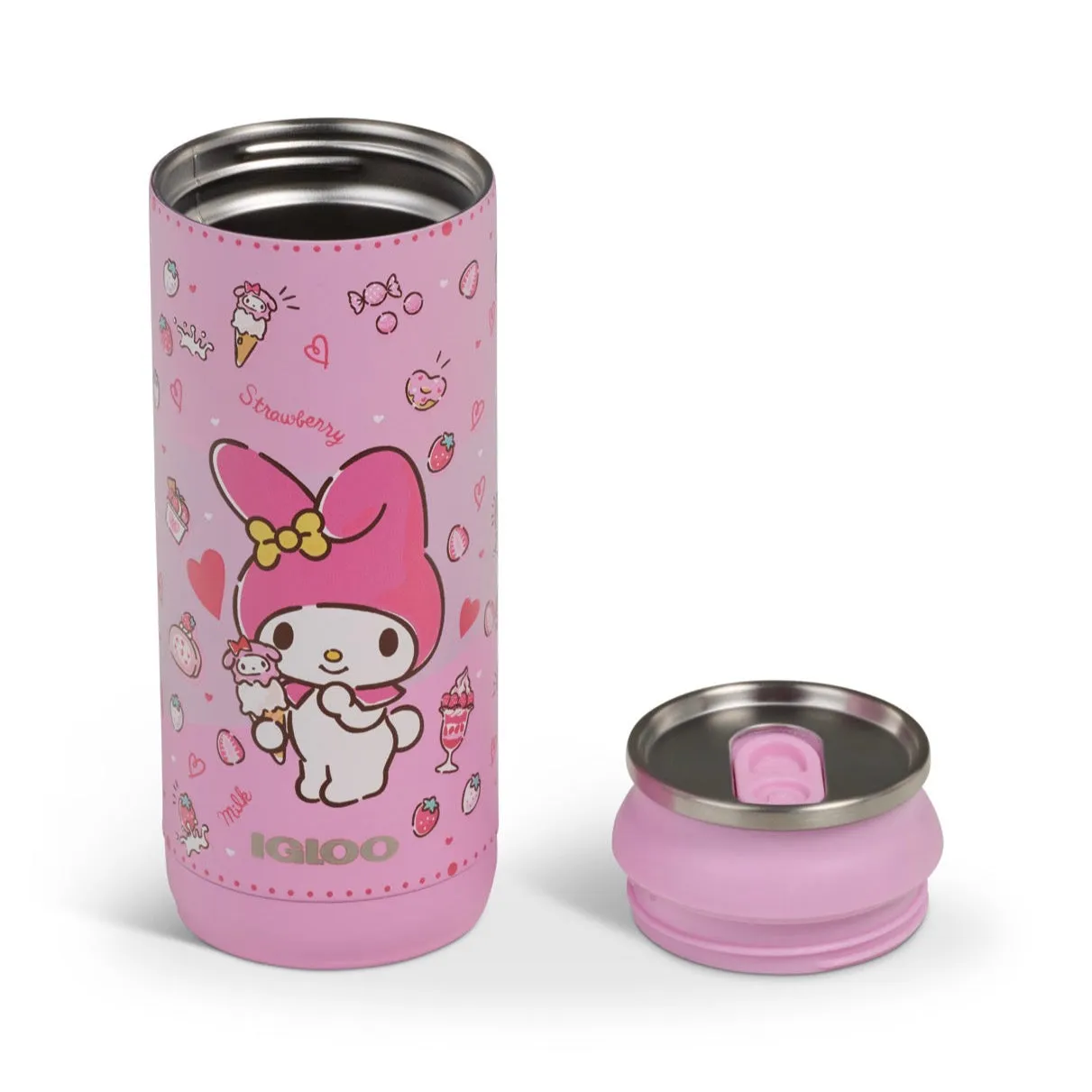 Hello Kitty My Melody x Igloo 50th Anniversary 16oz stålkanne rosa