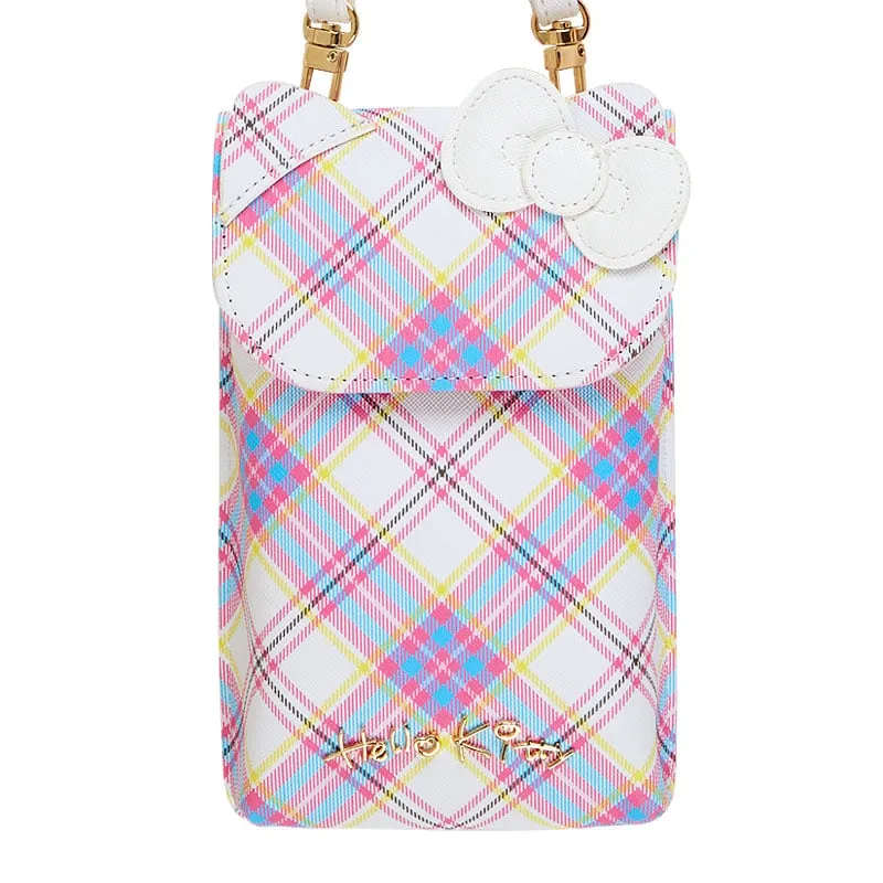 Hello Kitty Dress Tartan Series Crossbody Phone Bag – justerbar stropp