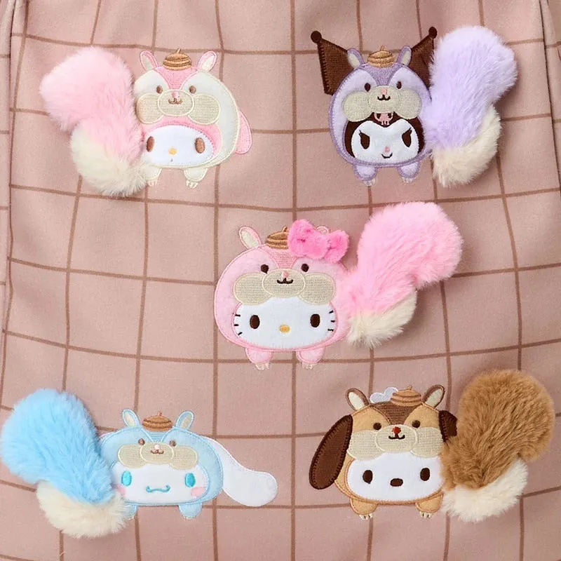 Hello Kitty Fluffy Squirrel Series toteveske med glidelås