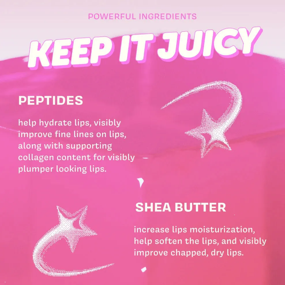 Hello Kitty Kuromi x The Crème Shop Gloss Jelly Tinted Peptide Lip Glaze Apricot lipgloss