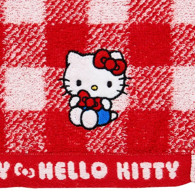Hello Kitty Gingham Imabari Wash Towel vaskeklut bomull