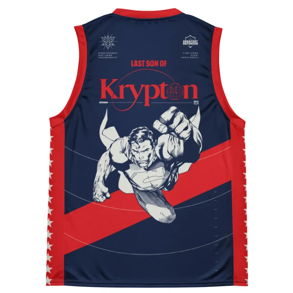 Batman Superman Last Son of Krypton basketballtrøye unisex