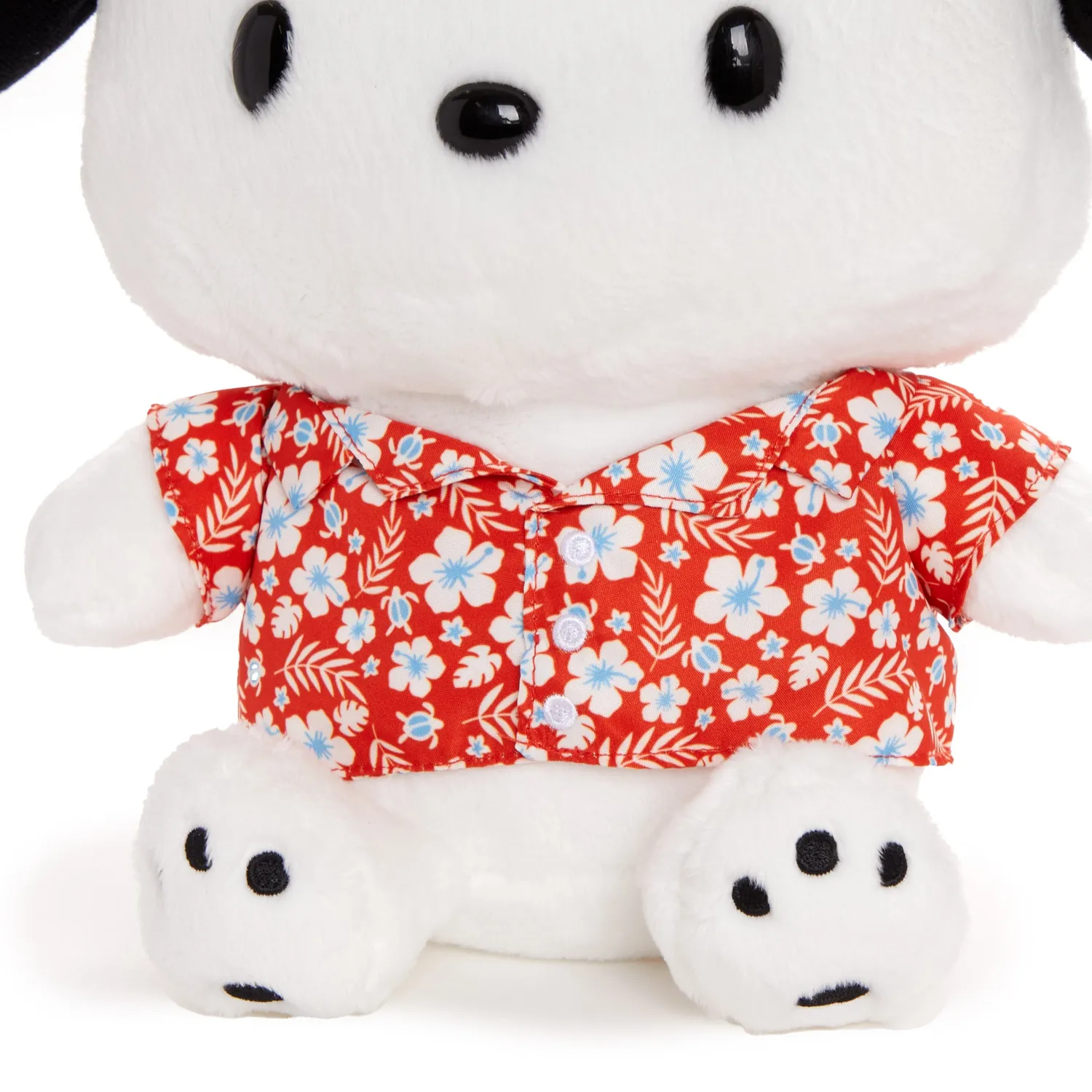 Hello Kitty Tropical Fun Pochacco 10 tommer plysjbamse sommermotiv