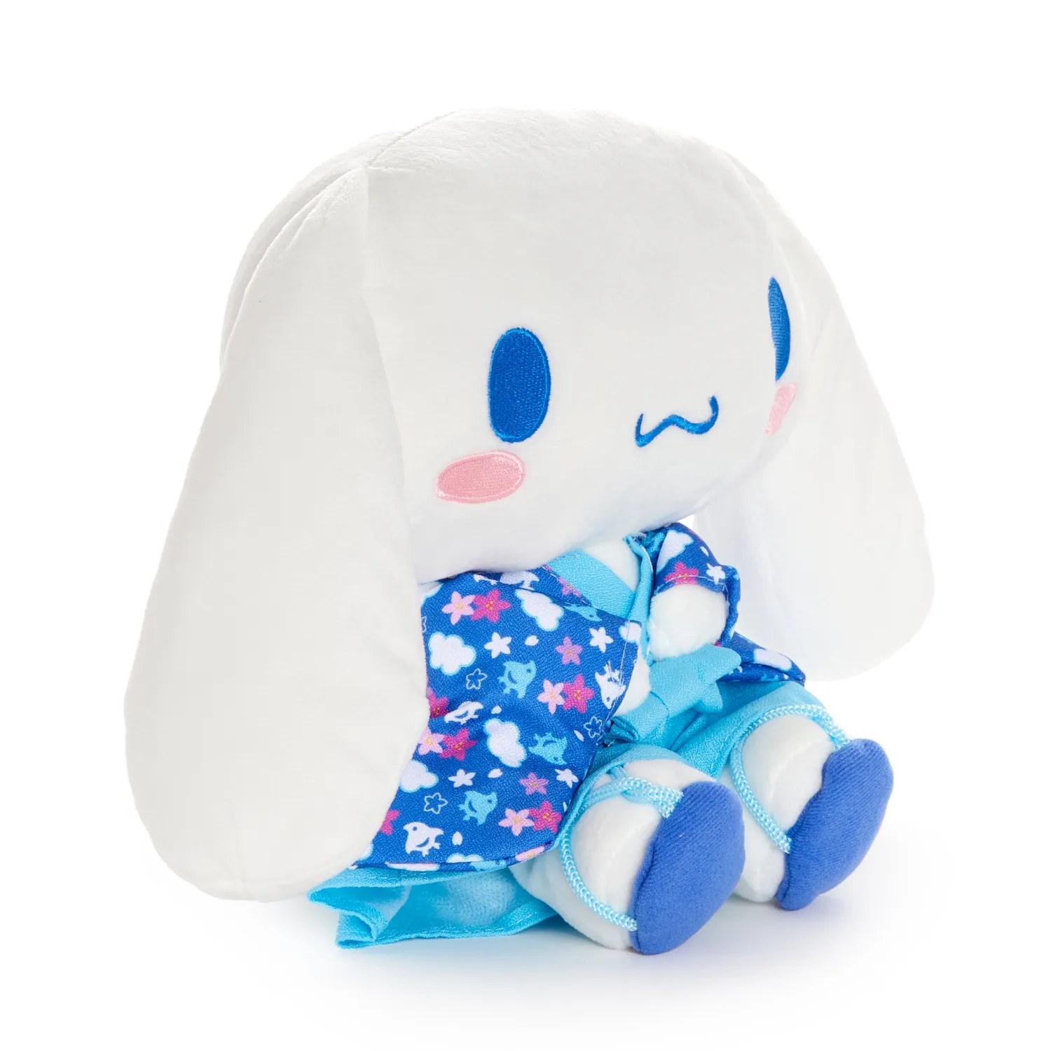 Hello Kitty Cinnamoroll 9" sittende kosedyr blå kimono