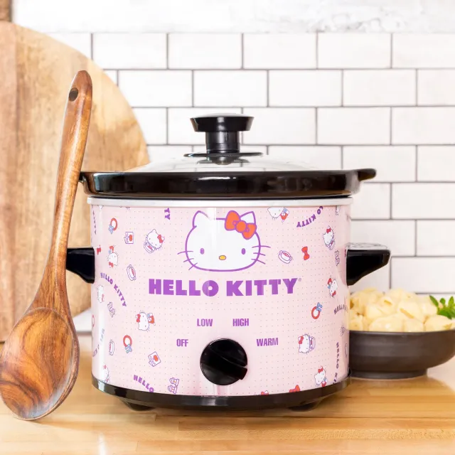 Hello Kitty 2-Quart Slow Cooker saktekoker 2 quart avtakbar steingodsgryte