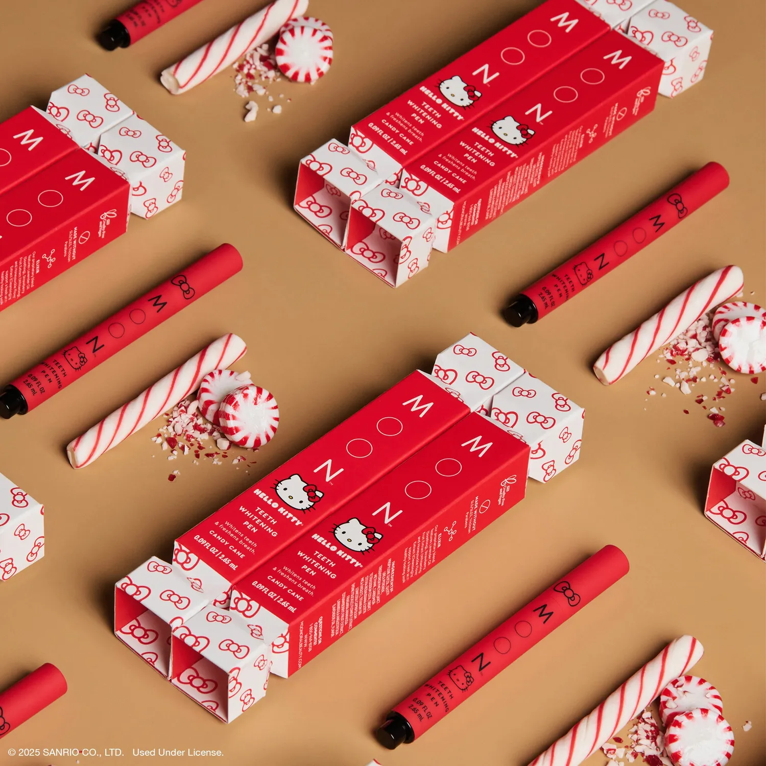 Hello Kitty x MOON Oral Beauty Whitening Pen Duo tannblekingspenner Candy Cane