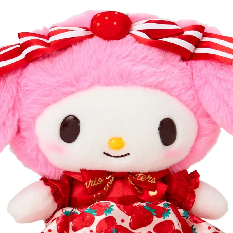 Hello Kitty Strawberry News 50th Anniversary My Melody plysjbamse 8 tommer