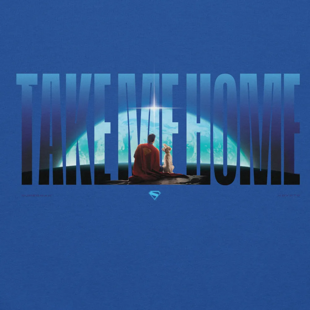 Batman Superman (2025 Movie) Take Me Home Hoodie blå