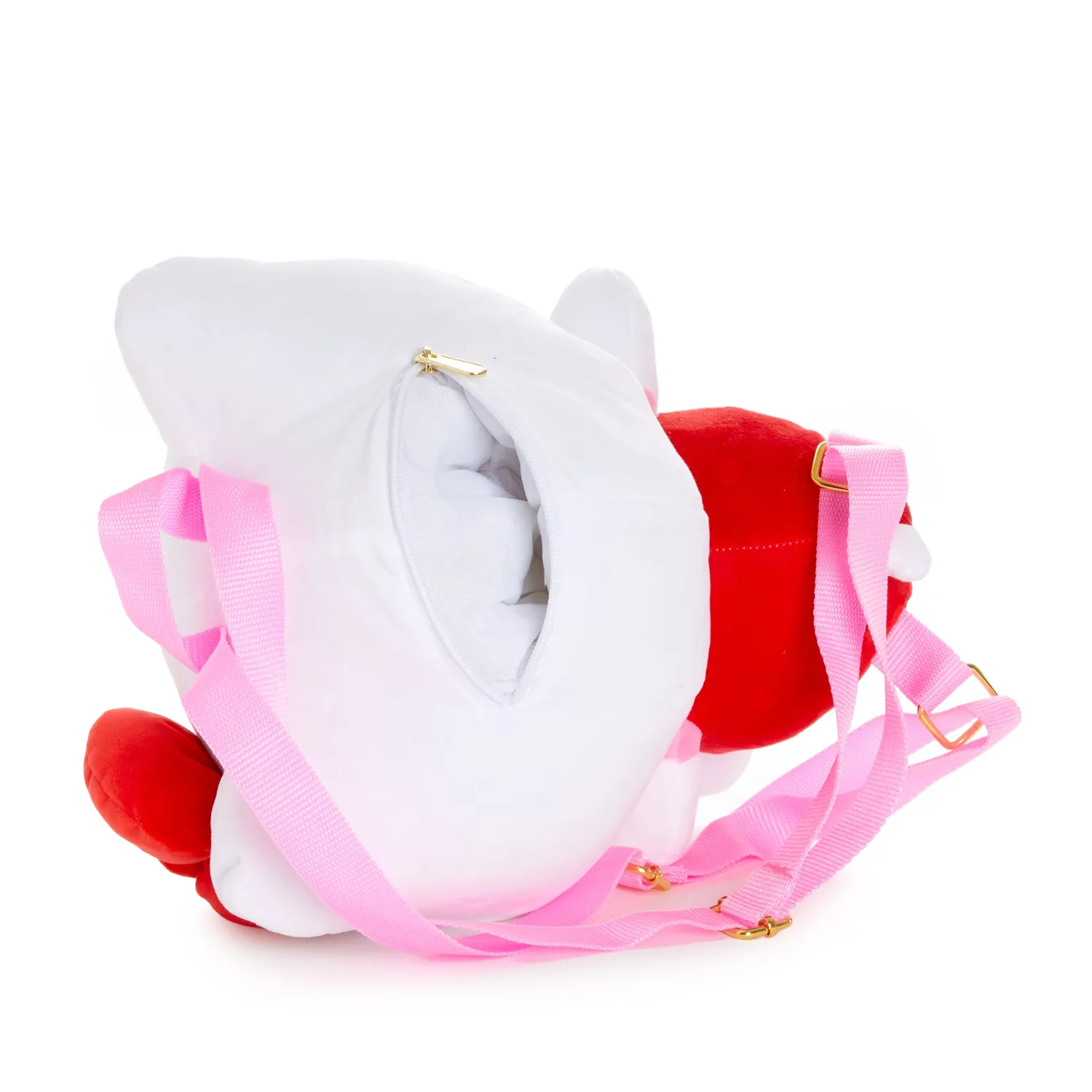 Hello Kitty Classic Red Plush Backpack plysjryggsekk rød 13 × 15 tommer