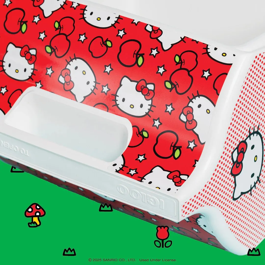 Hello Kitty x Igloo Apples Little Playmate kjøleboks 7 qt rød isolert