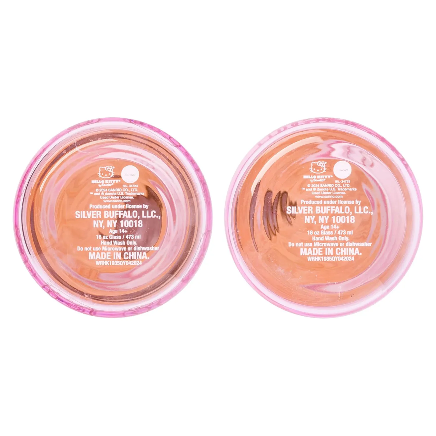Hello Kitty Pink Glass Jar Tumblers glasskrus med bambuslokk 2-pakning