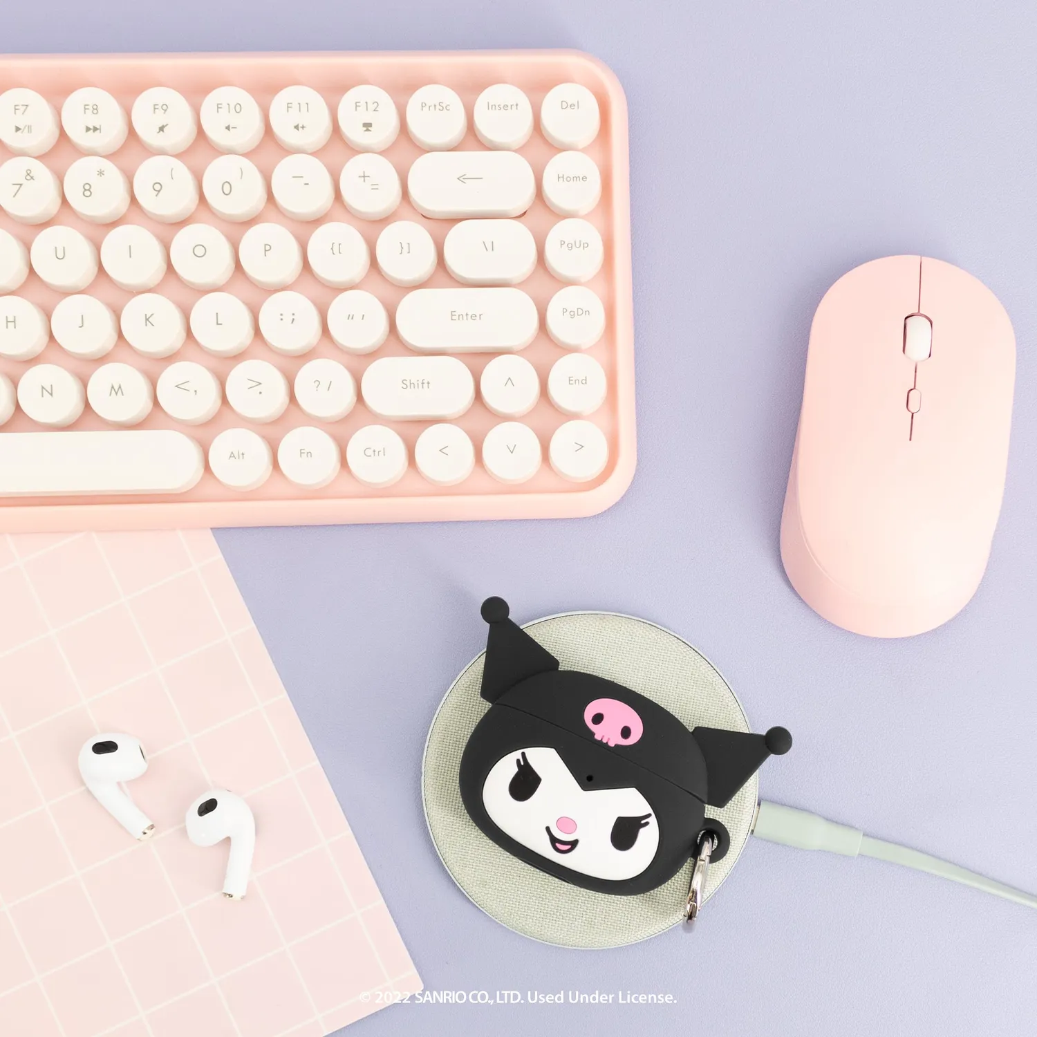 Hello Kitty Kuromi AirPods-etui 3. gen, støtsikkert