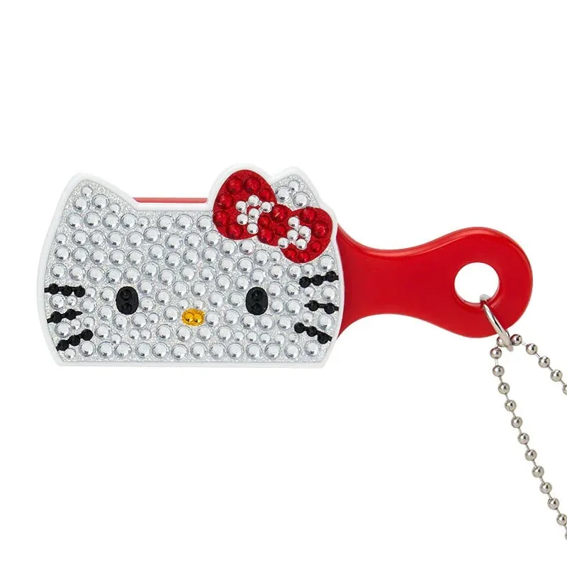Hello Kitty Mini Bling Brush Charm minibørsteanheng med rhinsteiner
