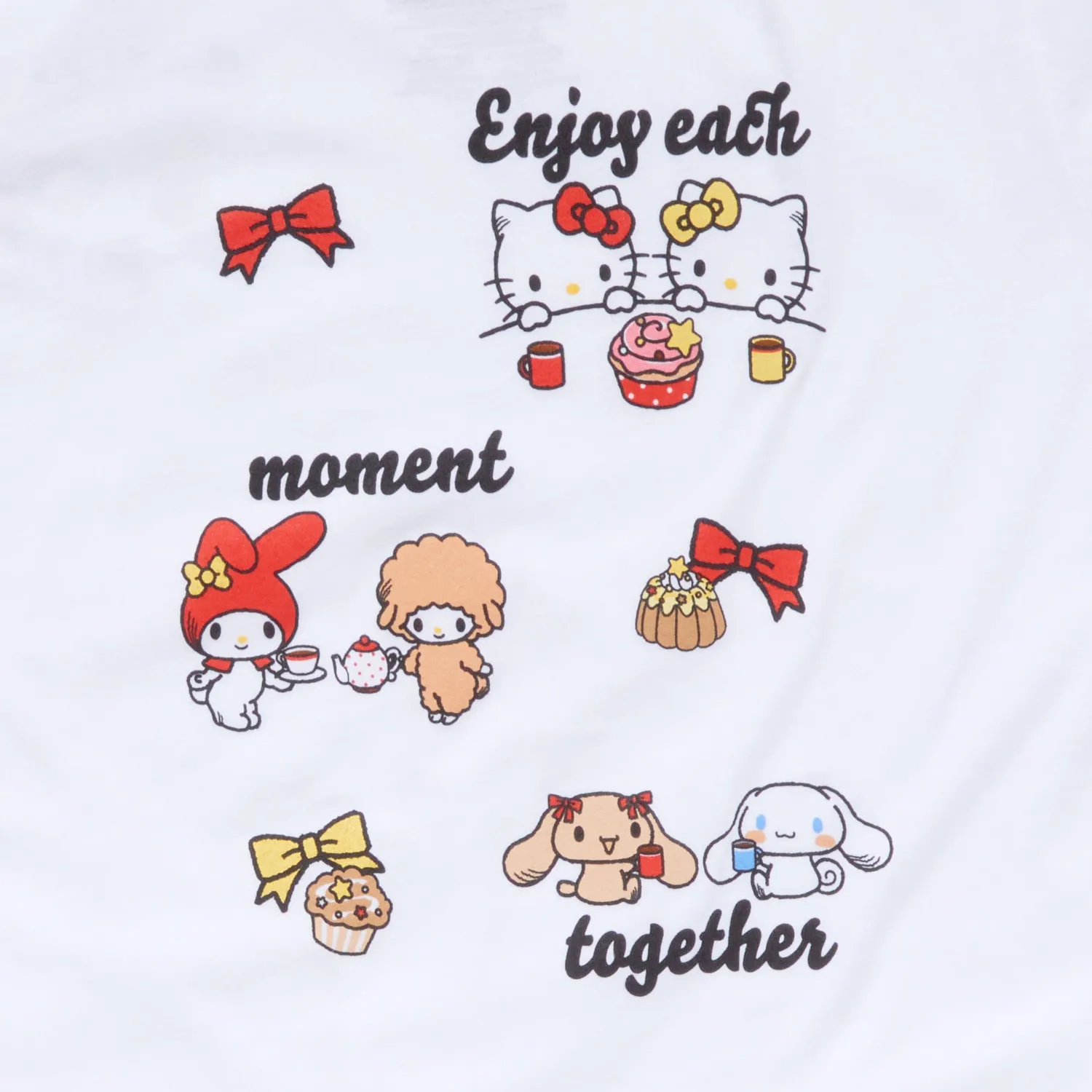 Hello Kitty and Friends Thankful For Friends t-skjorte barn hvit