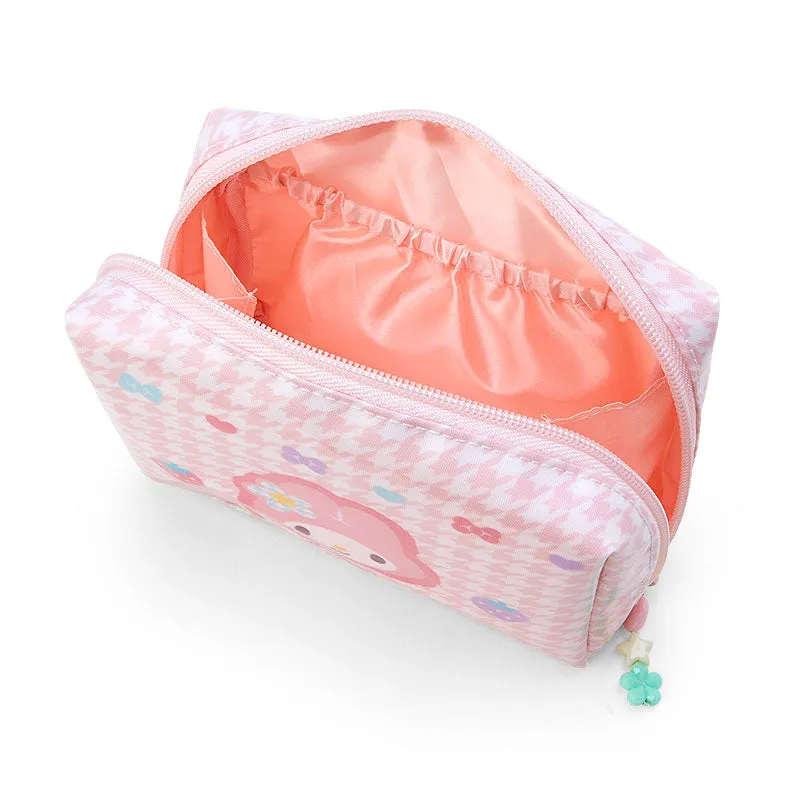 Hello Kitty Floral Houndstooth My Melody Zipper Pouch sminkepung
