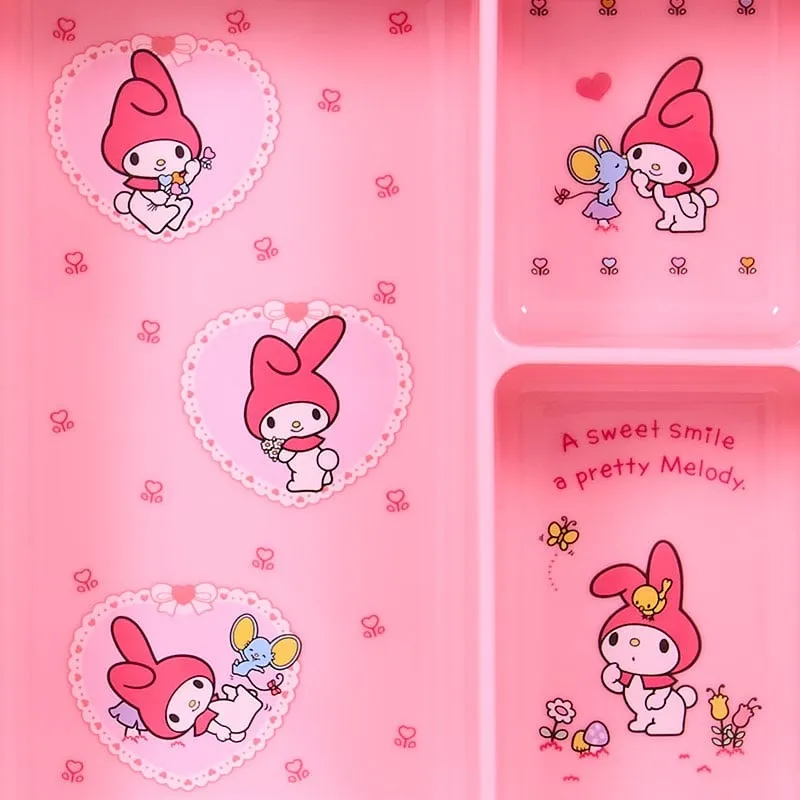 Hello Kitty Sanrio Forever Series My Melody Desk Organizing Tray skrivebordsbrett med lokk