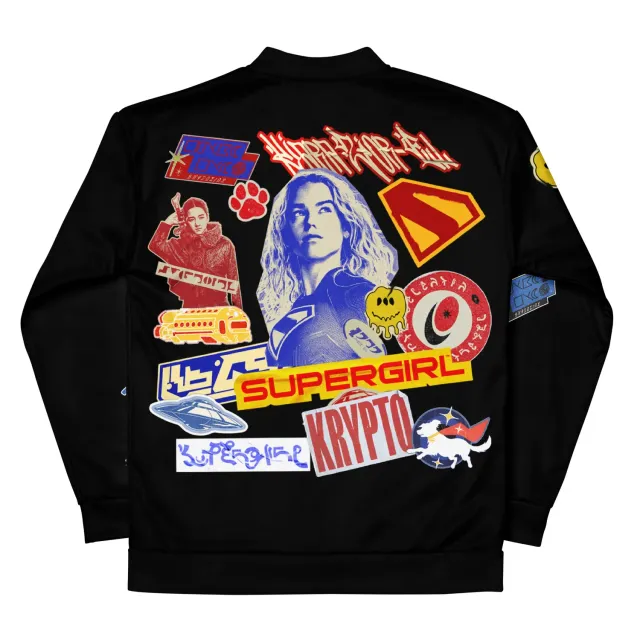 Batman Supergirl (2026 Movie) Bomber Jacket Sticker Bomb bomberjakke unisex
