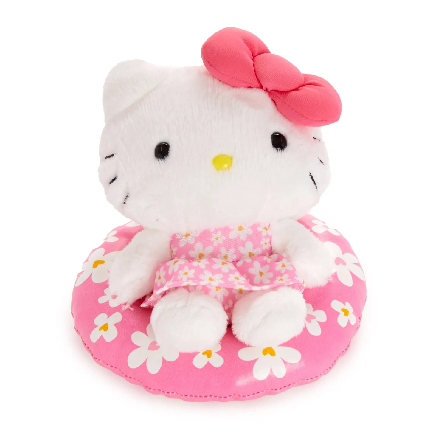 Hello Kitty Summer Pool Series kosedyr sittende ca. 15 cm